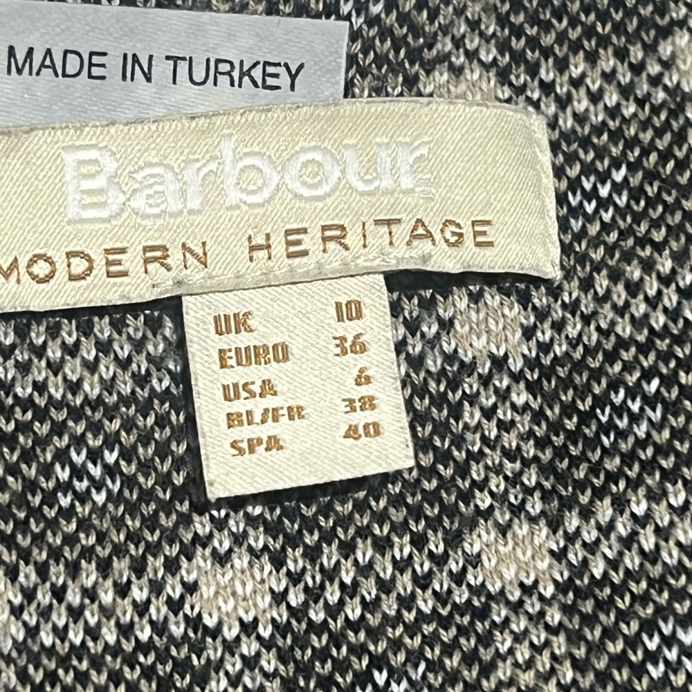 BARBOUR HEBRIDES Classic Checkered Women's Cardigan size U.S. 6 - Picture 9 of 9